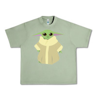 Oil Green Baby Grogu Legend Urban Heavy Tee - linhVisuals