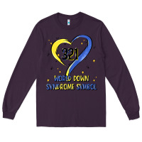 Plum world down syndrome symbol Long Sleeve Tee - Artiststas