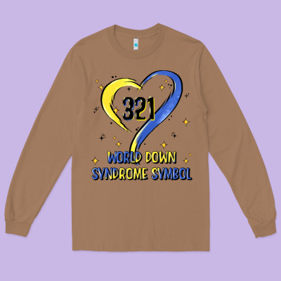 World Down Syndrome Symbol Long Sleeve Tee Designed By Artiststas