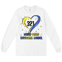 White world down syndrome symbol Long Sleeve Tee - Artiststas