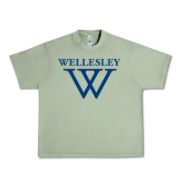 Oil Green Wellesley College Urban Heavy Tee - linhVisuals