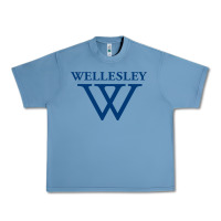 Pebble Blue Wellesley College Urban Heavy Tee - linhVisuals
