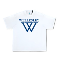 White Wellesley College Urban Heavy Tee - linhVisuals