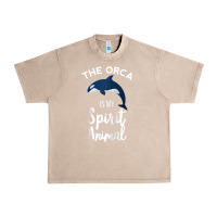 French Oak orca spirit animal killer whale ocean sea marine funny water raglan ba Urban Heavy Tee - linhVisuals