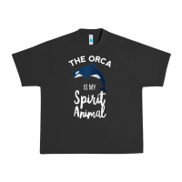 Pigment Black orca spirit animal killer whale ocean sea marine funny water raglan ba Urban Heavy Tee - linhVisuals