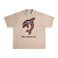 French Oak mill valley, california native american orca killer whale raglan baseb Urban Heavy Tee - linhVisuals
