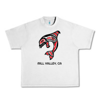 Lunar Rock mill valley, california native american orca killer whale raglan baseb Urban Heavy Tee - linhVisuals