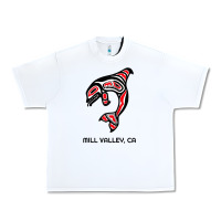 White mill valley, california native american orca killer whale raglan baseb Urban Heavy Tee - linhVisuals
