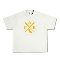Pistachio retro oakland baseball emblem vintage oak premium Urban Heavy Tee - linhVisuals