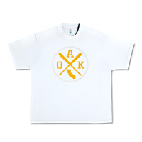 White retro oakland baseball emblem vintage oak premium Urban Heavy Tee - linhVisuals