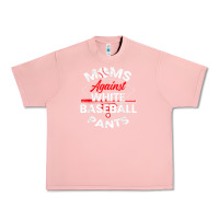 Salmon moms against white baseball pants sport lover mothers day Urban Heavy Tee - linhVisuals