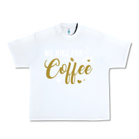 White we bike for coffee t shirt Urban Heavy Tee - linhVisuals