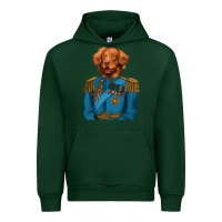 Forest Green Golden Retriever Dog Portrait,Custom Pet Portraits,Renaissance Dog Urban Hoodie - RanaPortraitStore