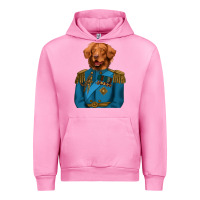 Fuchsia Pink Golden Retriever Dog Portrait,Custom Pet Portraits,Renaissance Dog Urban Hoodie - RanaPortraitStore