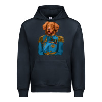 Navy Golden Retriever Dog Portrait,Custom Pet Portraits,Renaissance Dog Urban Hoodie - RanaPortraitStore