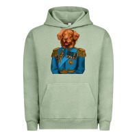 Pigment Oil Green Golden Retriever Dog Portrait,Custom Pet Portraits,Renaissance Dog Urban Hoodie - RanaPortraitStore