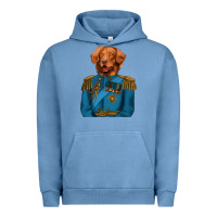 Pigment Pebble Blue Golden Retriever Dog Portrait,Custom Pet Portraits,Renaissance Dog Urban Hoodie - RanaPortraitStore