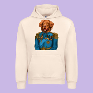 Golden Retriever Dog Portrait,custom Pet Portraits,renaissance Dog Urban Hoodie Designed By Ranaportraitstore