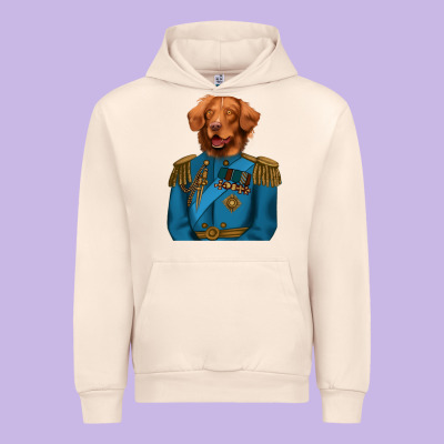 Golden Retriever Dog Portrait,custom Pet Portraits,renaissance Dog Urban Hoodie Designed By Ranaportraitstore