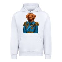 White Golden Retriever Dog Portrait,Custom Pet Portraits,Renaissance Dog Urban Hoodie - RanaPortraitStore