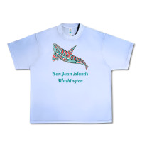 Grape Ice san juan islands upward orca killer whale native american raglan baseb Urban Heavy Tee - linhVisuals