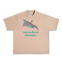Burro san juan islands upward orca killer whale native american raglan baseb Urban Heavy Tee - linhVisuals