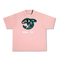 Salmon sitka alaska native american tribal orca killer whale raglan baseball Urban Heavy Tee - linhVisuals