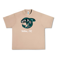 Burro sitka alaska native american tribal orca killer whale raglan baseball Urban Heavy Tee - linhVisuals