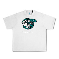 Lunar Rock sitka alaska native american tribal orca killer whale raglan baseball Urban Heavy Tee - linhVisuals