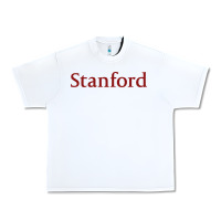 White stanford athletics Urban Heavy Tee - linhVisuals