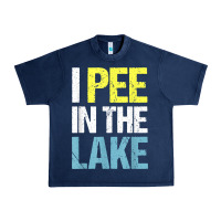 Navy i pee in the lake funny summer vacation t shirt Urban Heavy Tee - linhVisuals