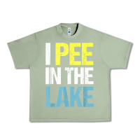 Oil Green i pee in the lake funny summer vacation t shirt Urban Heavy Tee - linhVisuals