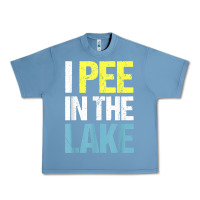 Pebble Blue i pee in the lake funny summer vacation t shirt Urban Heavy Tee - linhVisuals