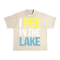 Sandshell i pee in the lake funny summer vacation t shirt Urban Heavy Tee - linhVisuals