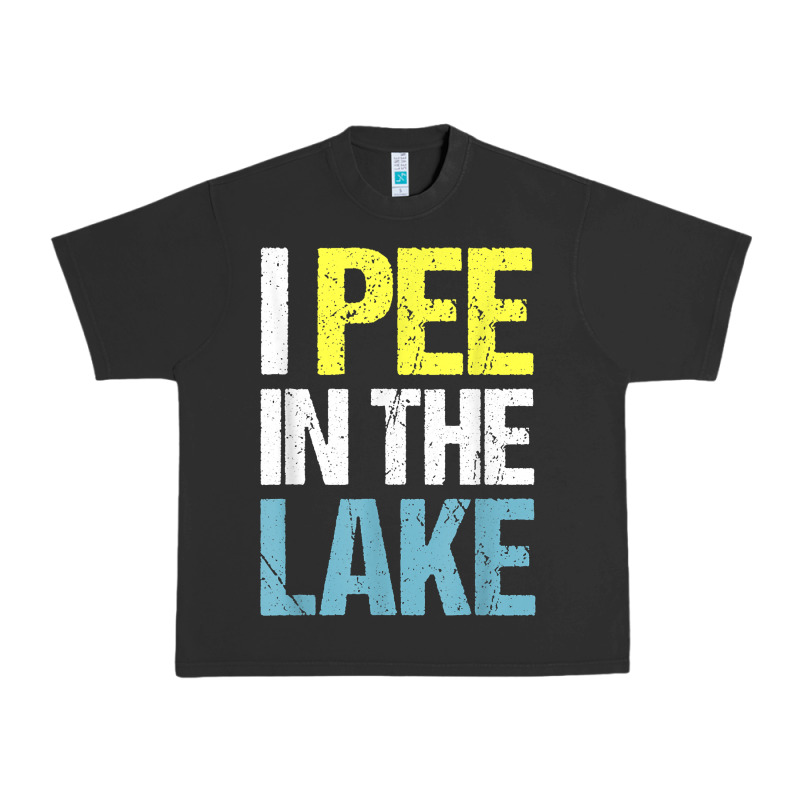 I Pee In The Lake Funny Summer Vacation T Shirt Urban Heavy Tee by linhVisuals | Teevron