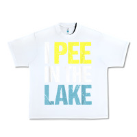 White i pee in the lake funny summer vacation t shirt Urban Heavy Tee - linhVisuals