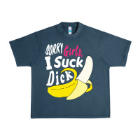 Midnight Navy sorry girls i suck dick Banana Urban Heavy Tee - linhVisuals