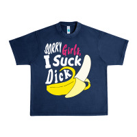 Navy sorry girls i suck dick Banana Urban Heavy Tee - linhVisuals