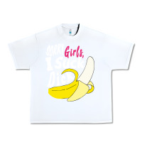 White sorry girls i suck dick Banana Urban Heavy Tee - linhVisuals