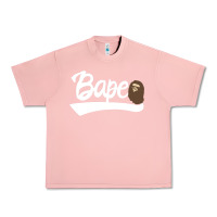 Salmon bape text Urban Heavy Tee - linhVisuals