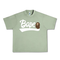 Oil Green bape text Urban Heavy Tee - linhVisuals