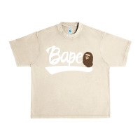 Sandshell bape text Urban Heavy Tee - linhVisuals
