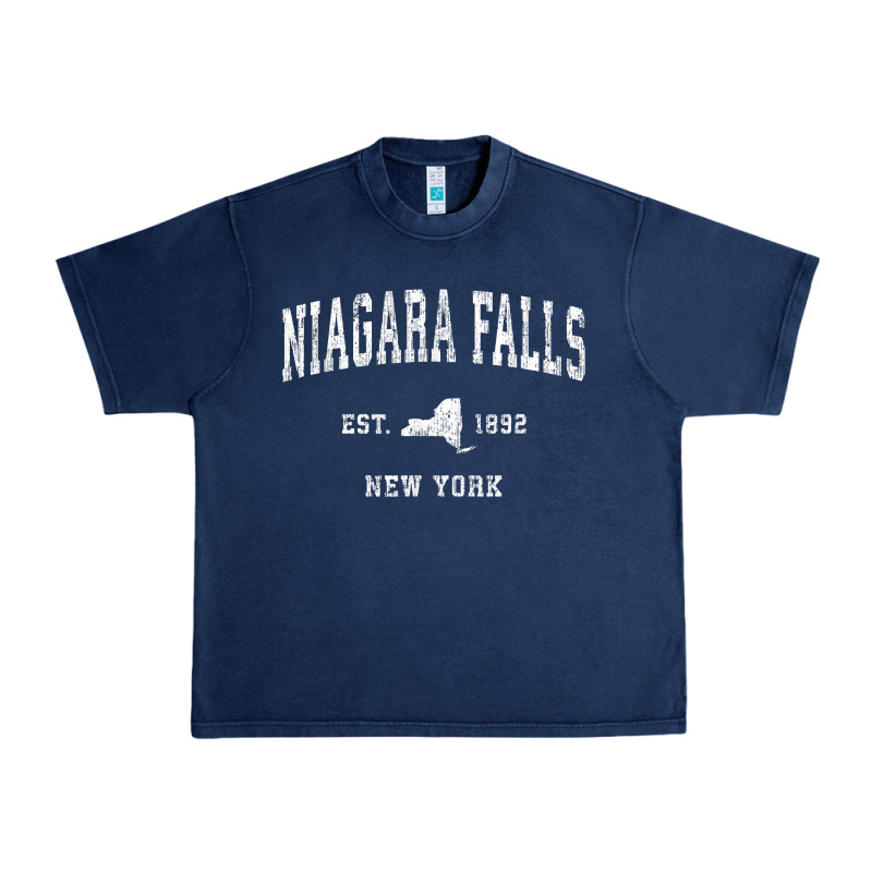 Niagara Falls New York Ny Vintage Athletic Sports Design T Shirt Urban Heavy Tee by linhVisuals | Teevron