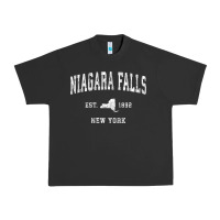 Niagara Falls New York Ny Vintage Athletic Sports Design T Shirt Urban Heavy Tee | Teevron