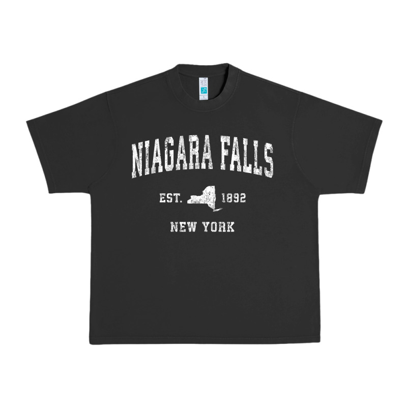Niagara Falls New York Ny Vintage Athletic Sports Design T Shirt Urban Heavy Tee by linhVisuals | Teevron