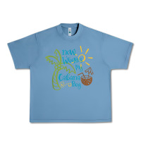 Pebble Blue now where's my cabana boy, beach palm tree coconut t shirt Urban Heavy Tee - linhVisuals