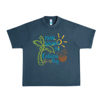 Midnight Navy now where's my cabana boy, beach palm tree coconut t shirt Urban Heavy Tee - linhVisuals