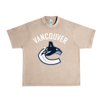 French Oak canucks white Urban Heavy Tee - linhVisuals