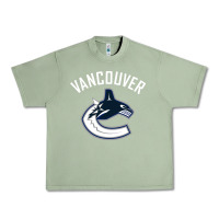 Oil Green canucks white Urban Heavy Tee - linhVisuals