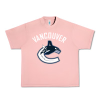 Salmon canucks white Urban Heavy Tee - linhVisuals